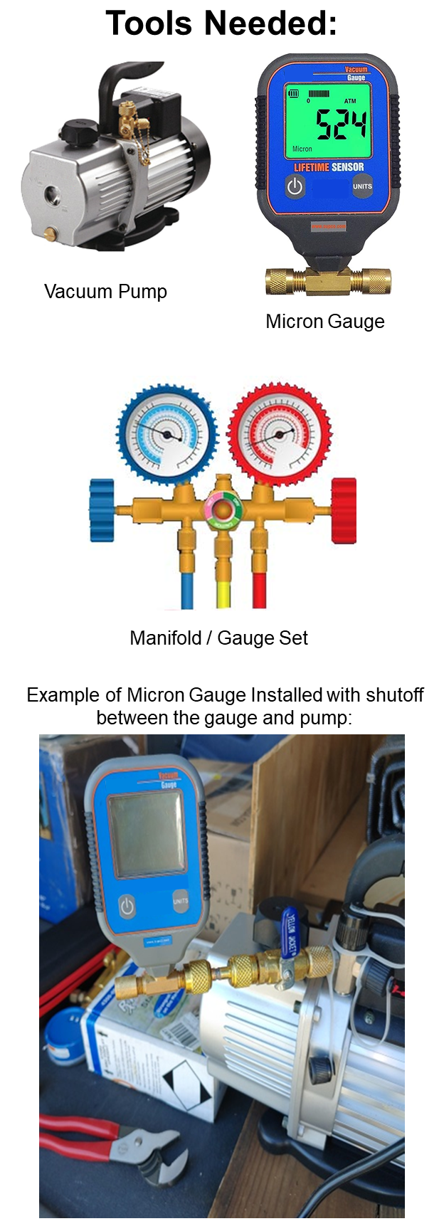 Vacuum Procedure R134 LG No Cool Troubleshooting
